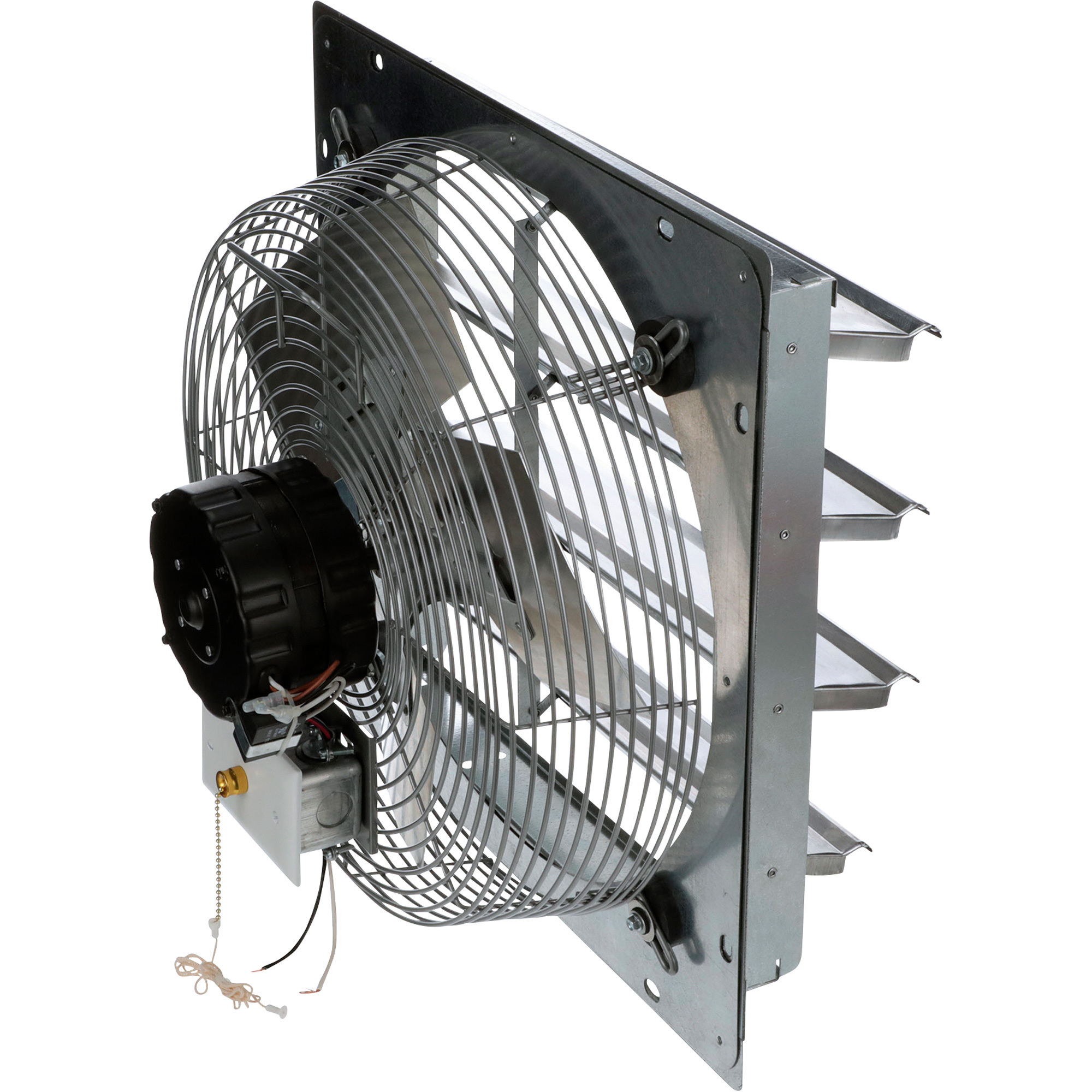 TPI Shutter-Mounted Direct Drive Exhaust Fan - 16in. dia., 2100 CFM, 3-Speed, Aluminum Blades, Model# CE-16-DS